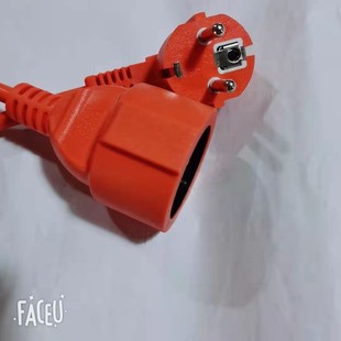 European standard French German three-core power cord European standard 16A plug male and female plug European cable extension IP44