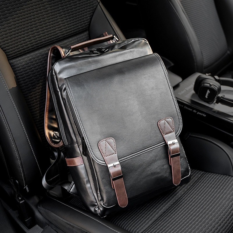 Men's Backpack Retro Trendy New Backpack College Student Schoolbag Computer Backpack Large Capacity Casual Outdoor Backpack