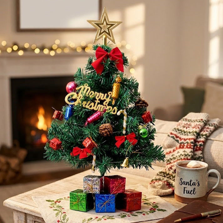 Decoraciones de Navidad 45 / 60 / 90cm mini mini decoración de escritorio de árbol de Navidad transfronteriza productos de venta calientes