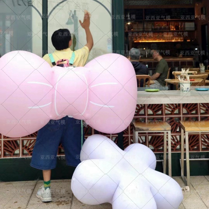 充气花朵气模人背支架充气模型巡游互动气模音乐节酒吧气氛道具