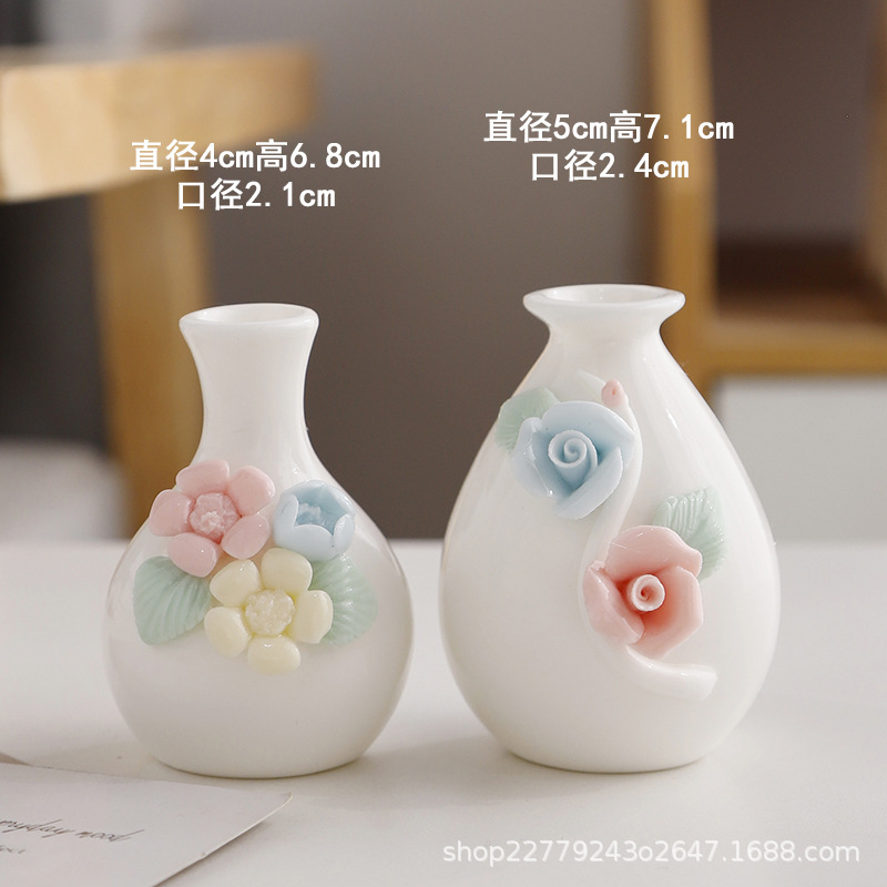 손 반죽 꽃병 (두 가지 조합)