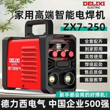 德力西250电焊机家用220V大功率小型迷你款手提便携全套电焊焊接