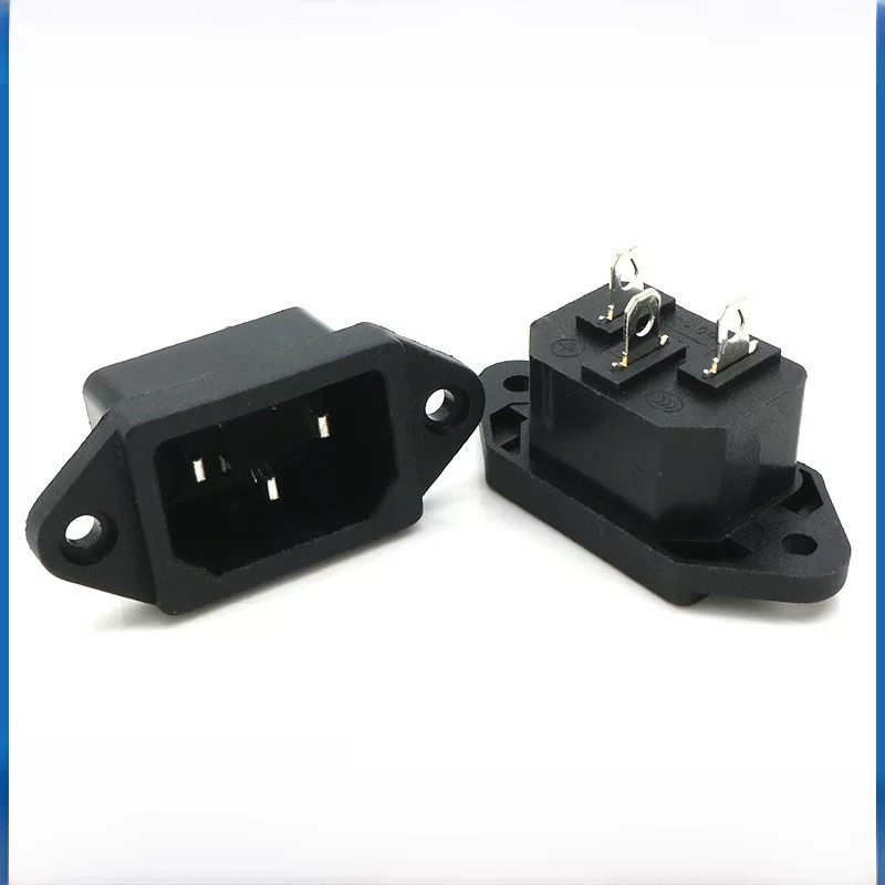 AC-04 Pin-out socket plum socket with screw hole AC power socket rice cooker type sockets AC04