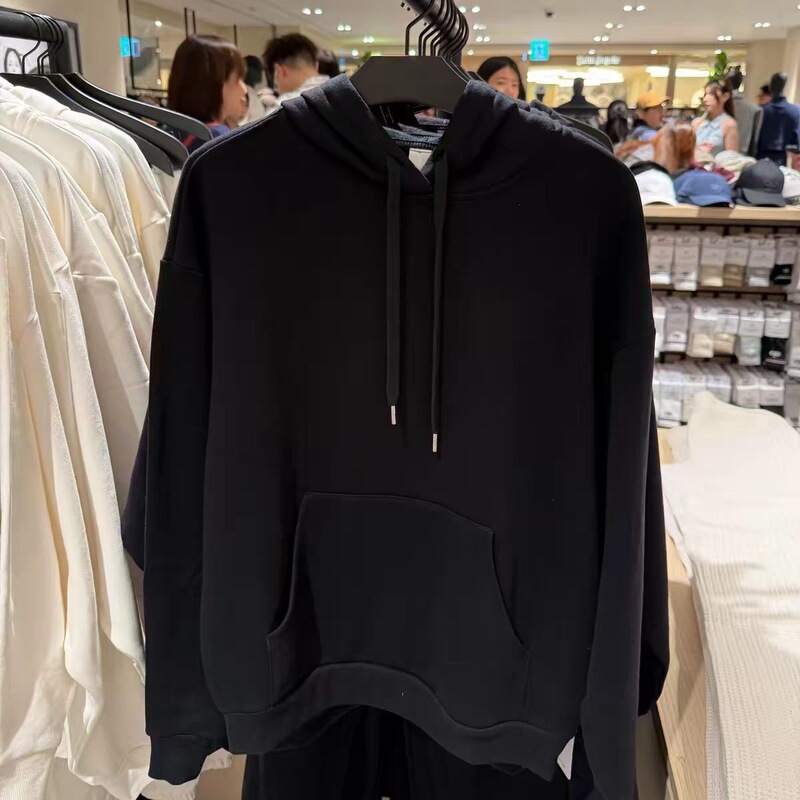 American-Style New Men's Cotton Blend Pullover Casual Loose Drawstring Hooded Sweatshirt American-Style New Men's Cotton Blend Pullover Casual Loose Drawstring Hooded Sweatshirt