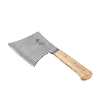 White Household Wooden Handle Firewood Knife Firewood Ax Wooden Clamp Handle Bone Chopping Knife 10 Yuan Store Daily Necessities Wholesale