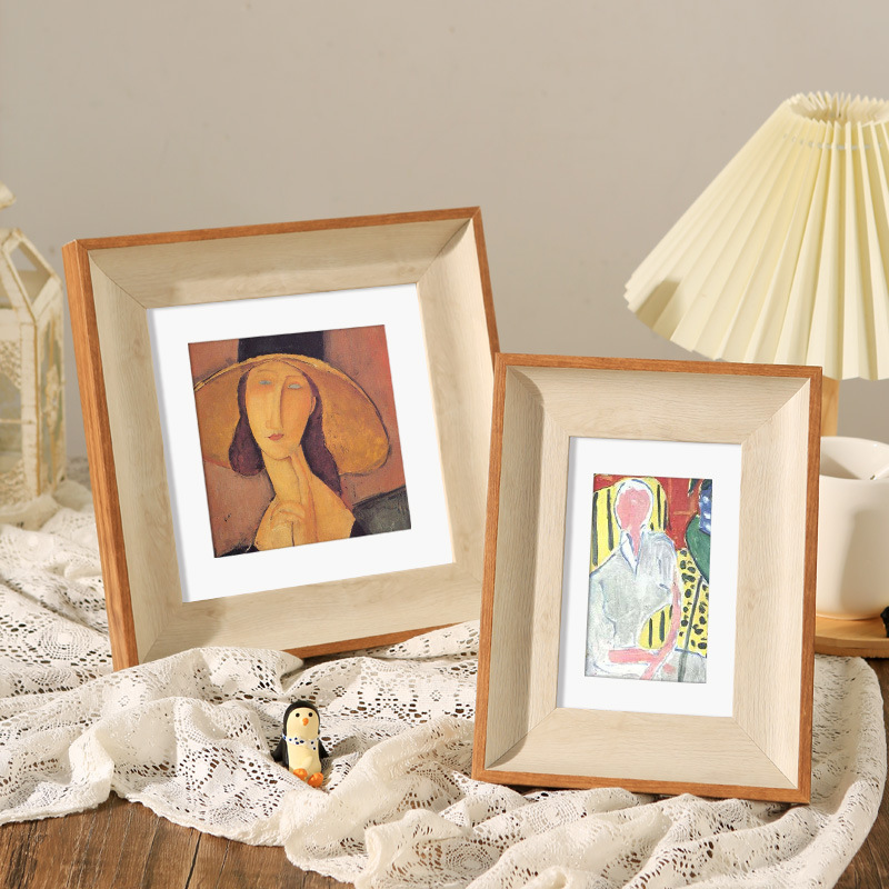 正方形畫框掛牆38cm33厘米裝裱A3a4寸展示框架擺台小相框桌面擺件