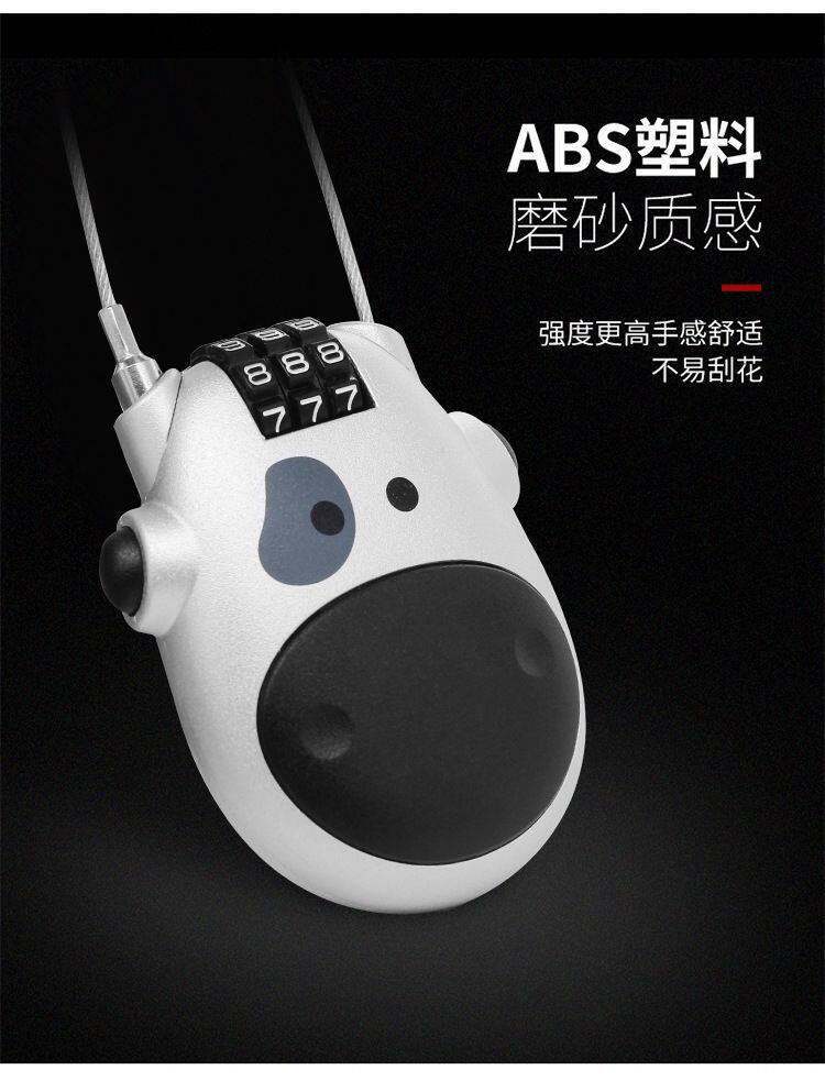 Manufacturer's Anti-Theft Cow Lock, Helmet Lock, Password Lock, Bicycle Lock, Electric Vehicle Helmet Lock, Retractable Steel Cable Password Lock