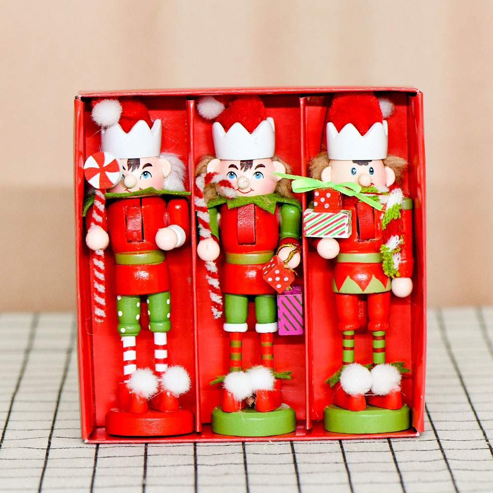 Nuevo estilo europeo muñecas de dibujos animados payaso artesanía decoración navideña colgante pequeño