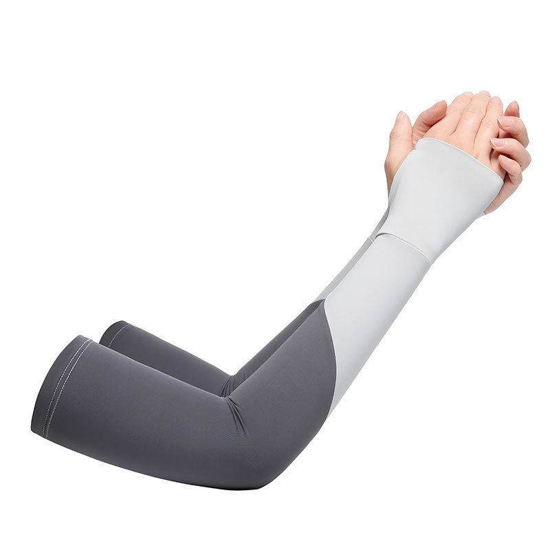 Mangas de hielo con protección solar, mangas delgadas para mujer, mangas de mano resistentes a los rayos UV de todo fósforo de moda, protección de los brazos largos para la conducción en verano
