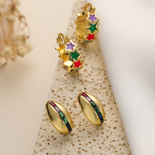 �Ĺ� С��ͭ��18K���������Ǹ��Ŷ�ȦŮINS��Լ�������ʯ����