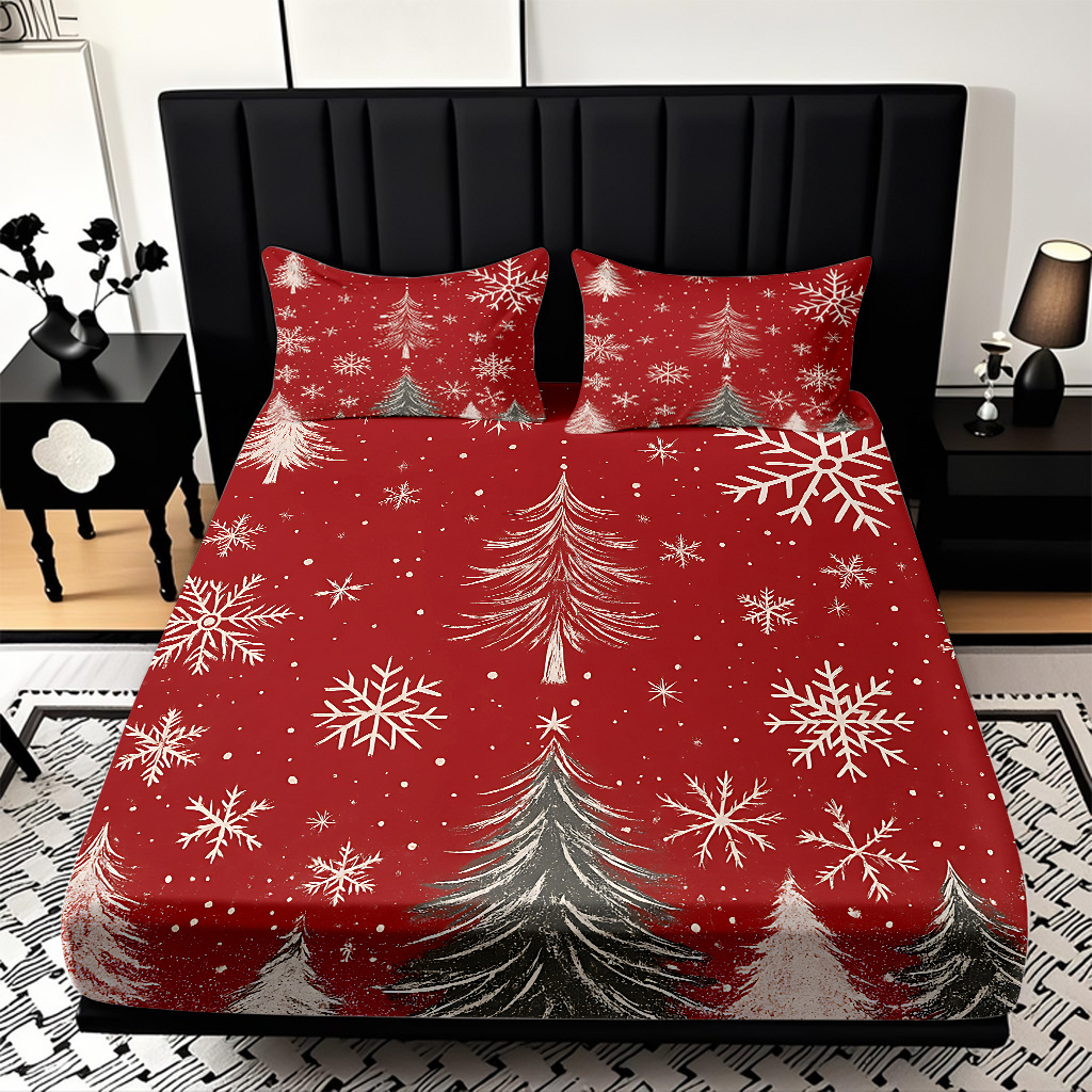TEMU / JIT Navidad impresión digital cama Kasa Kit suave transpirable impresión digital de alta definición para diseñar