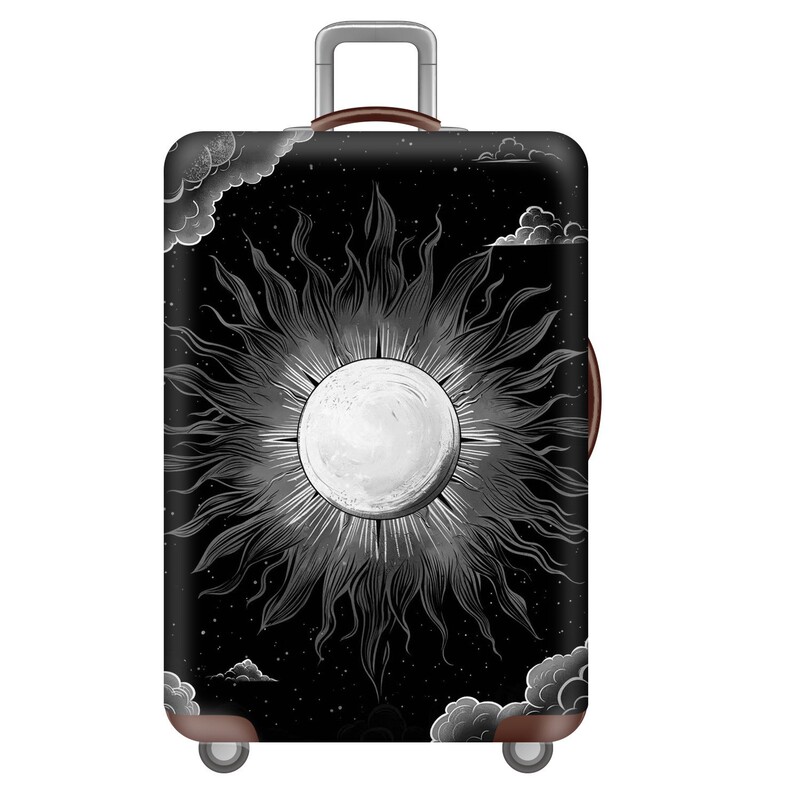 Luggage Protective Cover, Trolley Case Cover, Travel Dustproof Elastic Cover Bag, Thickened and Wear-Resistant