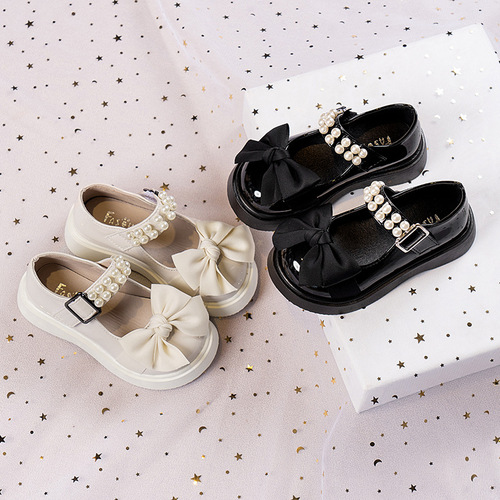 Children's princess shoes 2024 summer new baby girl shoes small leather shoes performance shoes summer single shoes