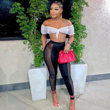 K22PT172跨境2024夏亚马逊欧美女装时尚性感紧身运动休闲打底裤女