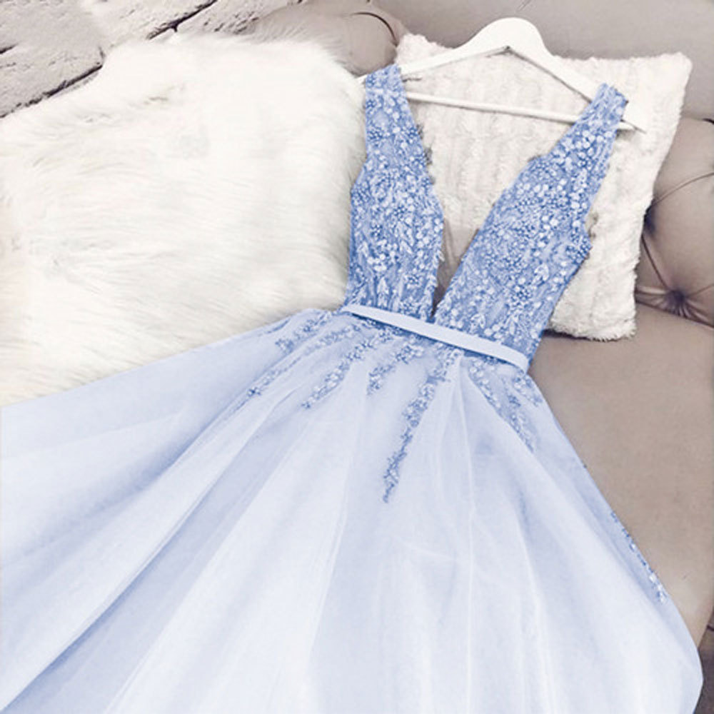 Comercio exterior europeo y americano Amazon AliExpress deseo nuevo profundo V pesado hecho a mano largo vestido de noche formal banquete