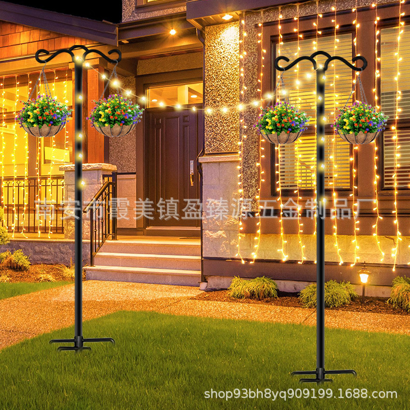 String Light Pole Fiesta String Light Bracket Decoración de patio soporte camping G40 String Light Bracket Pole móvil