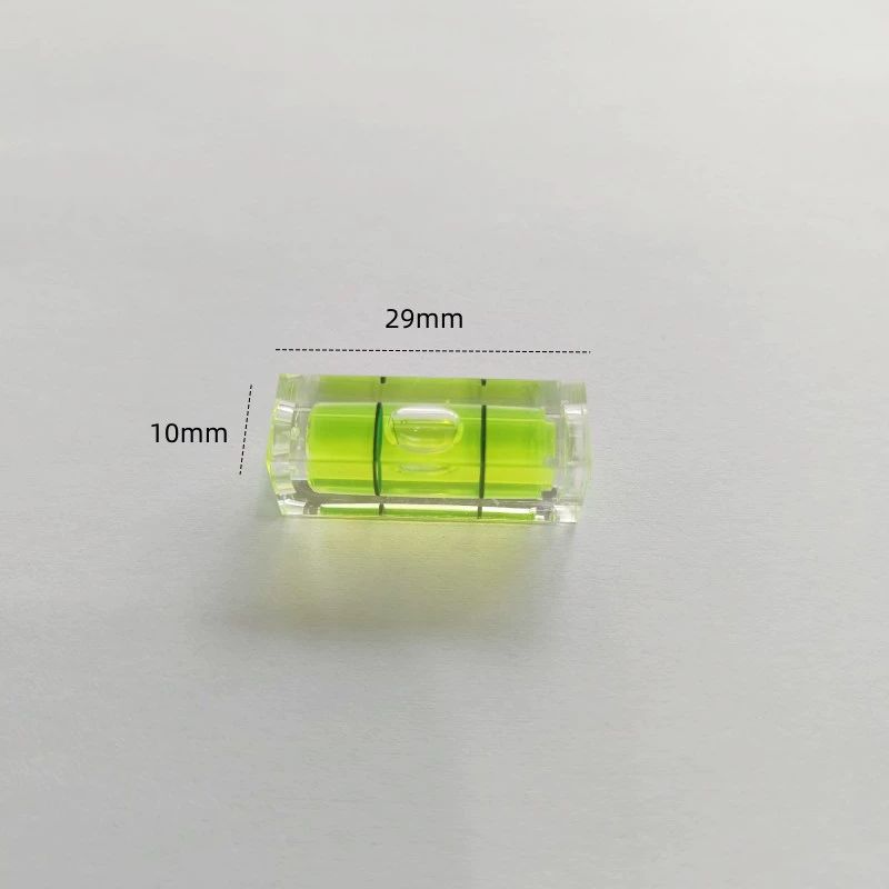 Фабрика оптом 10*10*29 мм квадратная горизонтальная Колонка акриловый измеритель уровня маленький квадратный пузырь Простой измеритель уровня