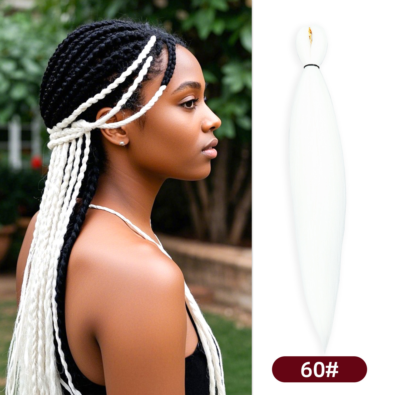 Pelucas de trenzas grandes EZ para actuaciones, populares en línea, trenzas versátiles para mujeres africanas, rastas de fibra sintética de colores al por mayor, muy vendidas en África.