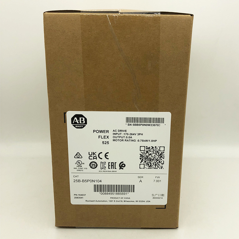 25B-B5P0N104罗克韦尔AB全新PowerFlex525变频器25BB5P0N104