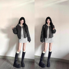 短款棒球服夹克套装韩系开春穿搭一整套2025新款外套女春秋季女装