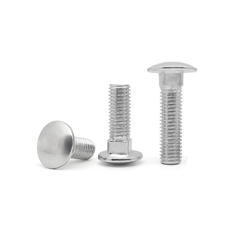 Galvanized carriage bolts, carriage screws, shelf screws, round head square neck screws M4M5M6M8M10M12