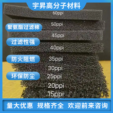 空气工业过滤绵高密度阻燃泡棉卷材黑色聚氨酯多密度泡棉片材海绵