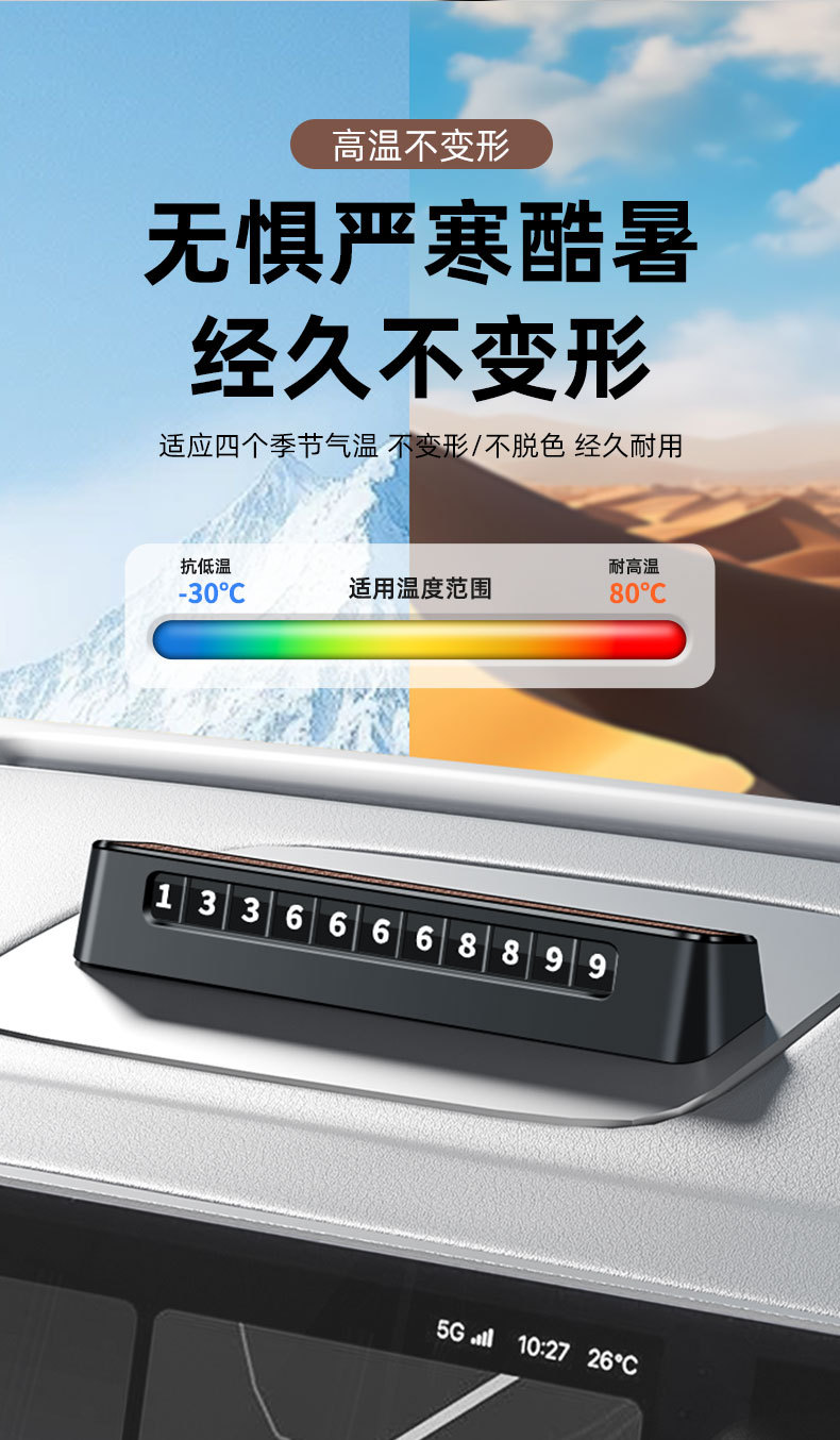 Temporary Car Parking Number Plate with Smiley Face, High-Quality Texture, Goat Pattern Number Plate