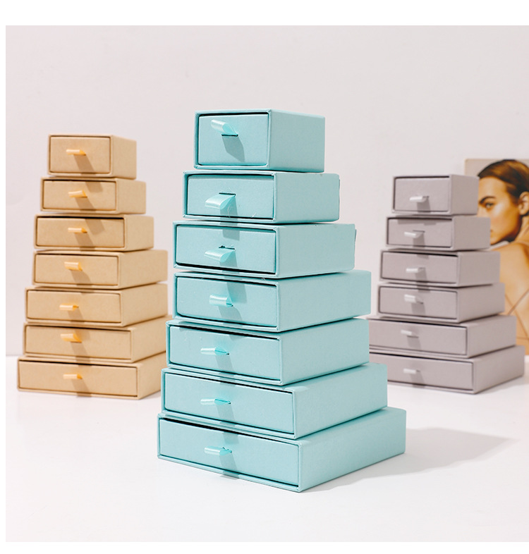 Simple Style Solid Color Paper Jewelry Boxes display picture 3