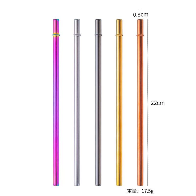 Metal brand straw, glass protective bag stainless steel, accessories with glass