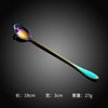 Cross -border long -handle stirring spoon stainless steel skull coffee spoon spoon spoon spoon seasoning extra creative ice spoons dessert spoons