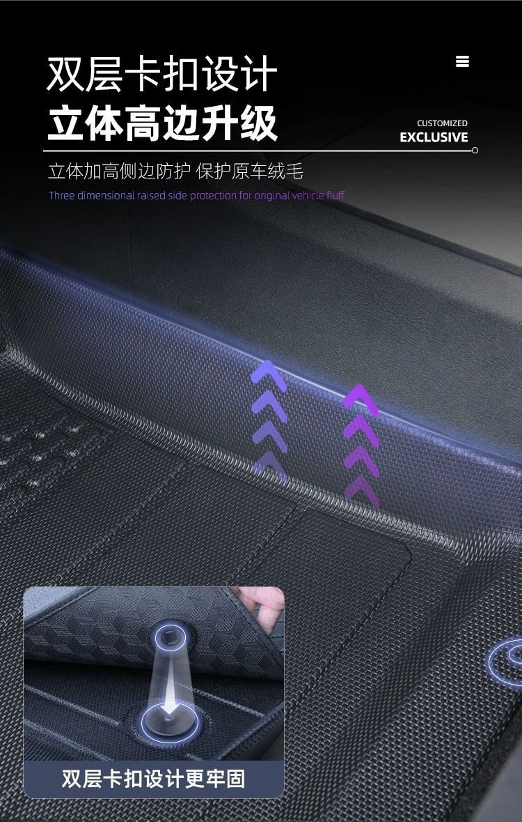 Suitable for Toyota Willanda Foot Mat 23 TPE Car Foot Mat Thickened Five-seat 2023 Floor Mat Foot Mat Car