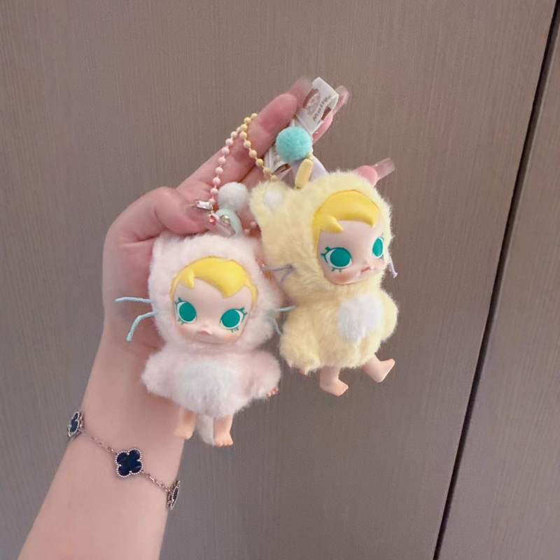 跨境新品搪胶Baby Molly口袋朋友系列毛绒挂件儿童礼物包包钥匙扣|undefined