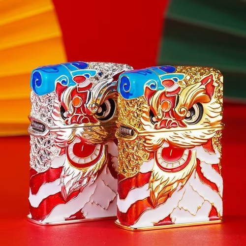 New ZORRO Zoro Kerosene Lighter, Windproof Personality Good Fortune Coming Head Retro Creative Armor High-End Gift