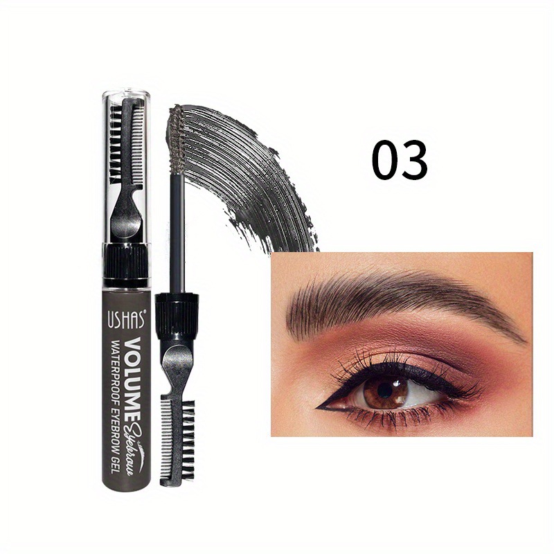 USHAS punto transfronterizo venta caliente crema de cejas, gel de cejas de Amazon impermeable, no se marea, crema de cejas duradera