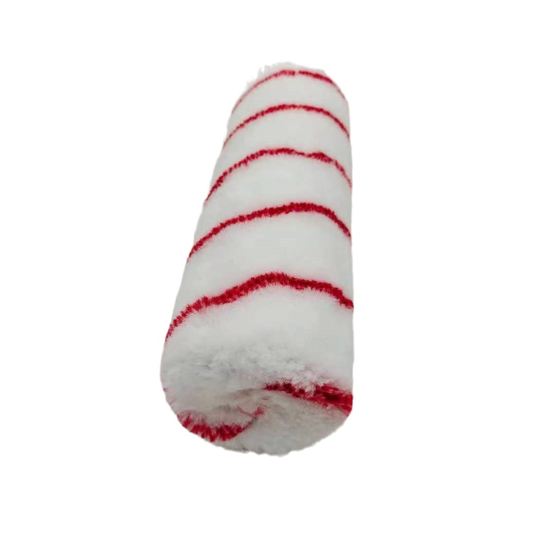 Nueve pulgadas sin ángulo muerto cepillo de rodillo rojo al por mayor cepillo de rodillo rojo de fusión en caliente cepillo de pintura fábrica directa