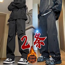 三防暴雨级防水冲锋裤男秋冬加绒户外运动登山裤子美式机能工装裤