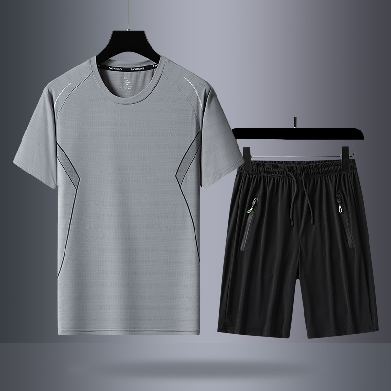 Gris (manga corta + pantalones cortos)