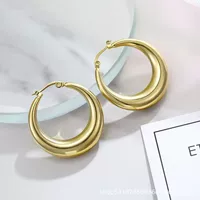 Серьги из нержавеющей стали, европейский стиль, 18 карат, опт, французский стиль