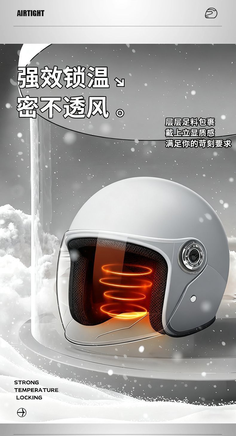 3C Certified Electric Motorcycle Helmet for Men and Women