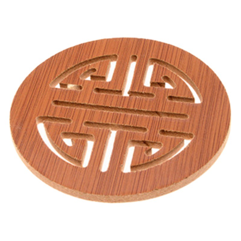 Estera de aislamiento de dibujos animados de madera estera de mesa estera antideslizante estera creativa Linda estera taza de té estera de tazón de montaña