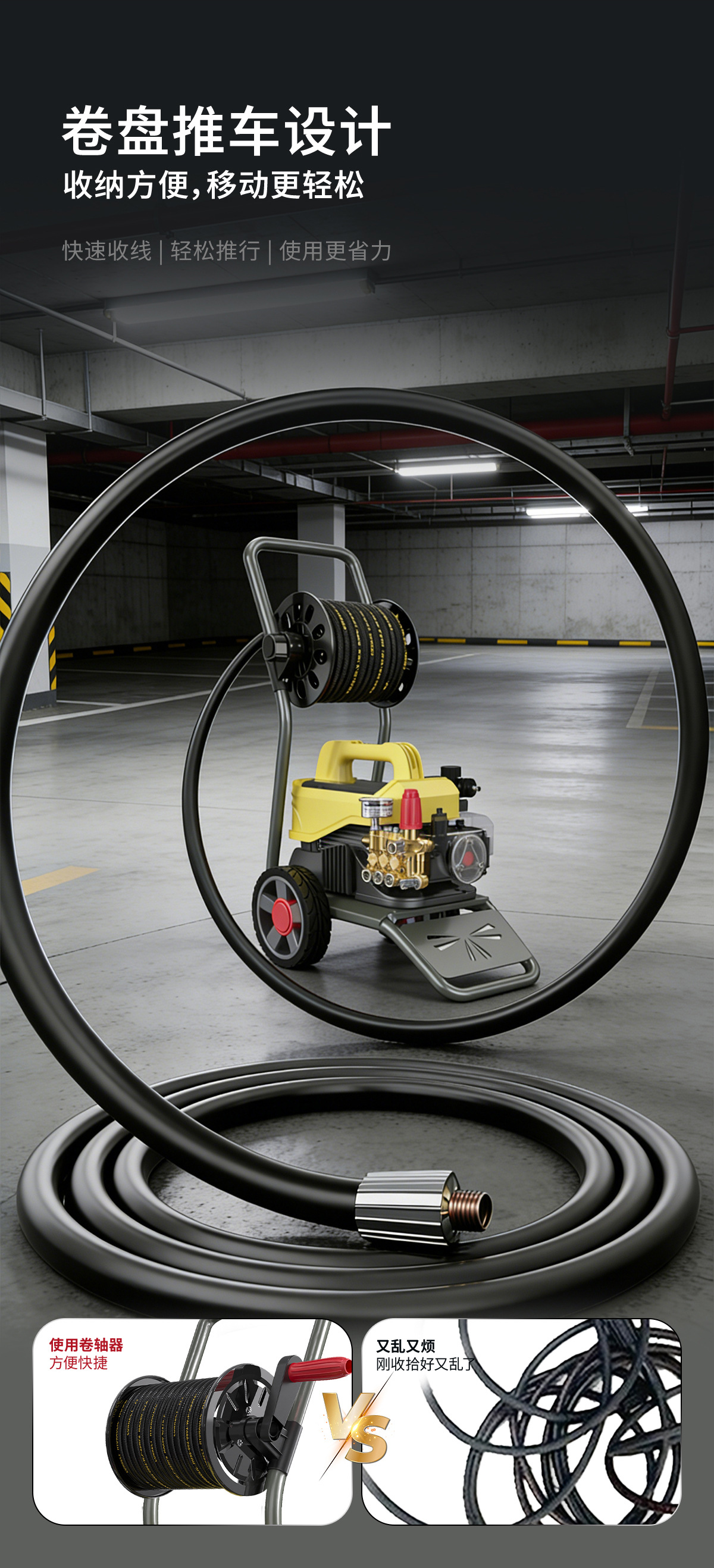 Golden Ox Car Washing Machine for Home Use 220V High-Pressure Water Gun Powerful Floor Cleaning Machine Auto Repair Shop Dedicated Pressure Washing Pump