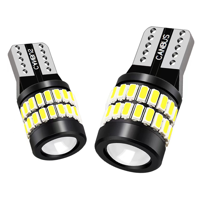 Luz indicadora de ancho T10 Shangxian para coche, bombilla LED con lente de decodificación 36SMD+3014, luz de instrumentos, luz de matrícula