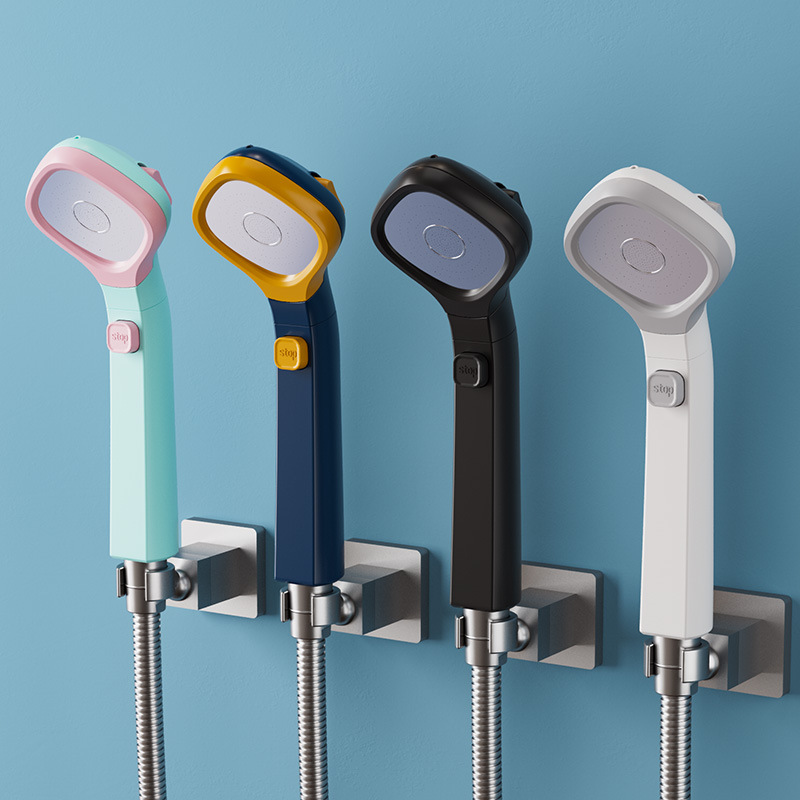 Cross-Border Czech Four-Speed Supercharged Shower New Shower Head Household High-Pressure 4-Speed Bath Shower Shower Head