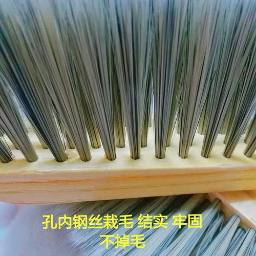Wholesale queen size bed brush dust brush solid wood handle long handle bed brush dust broom soft bristle bed sweeper wooden handle bed sweep brush