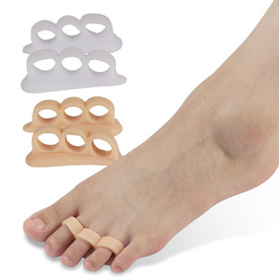 Wholesale Three-Hole Snail Toe Separator Wearable Shoe Soft Toe Corrector Overlapping Toe Toe Deformity Correction Daily Use