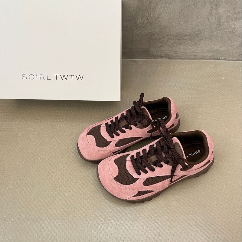 SGIRL TWTW复古拼接德训运动鞋女2025新款百搭休闲百搭阿甘老爹鞋|undefined