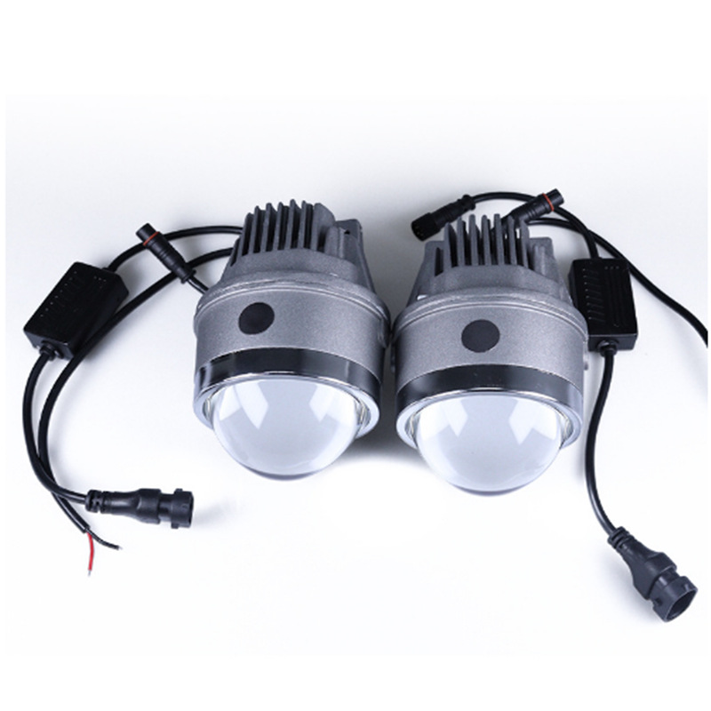 Lámpara de niebla tricolor modificada con lámpara de niebla LED de doble luz de distancia y cerca integrada lente de lámpara de niebla tricolor