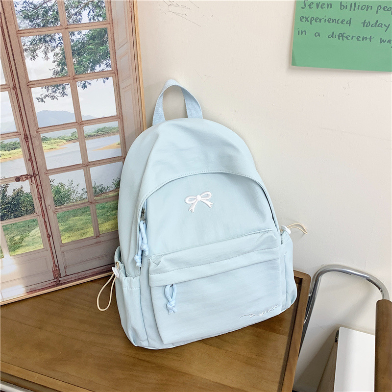 新款书包女初高中学生ins小众简约百搭双肩包小学生可爱少女背包|undefined