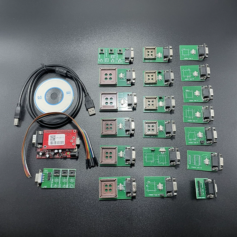 Полные адаптеры для всех UPA USB V1.3 Programmer, небольшая плата, полный набор адаптеров