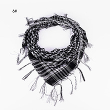 阿拉伯头巾方巾保暖围巾围脖运动户外战术围巾格子围巾千鸟格围巾